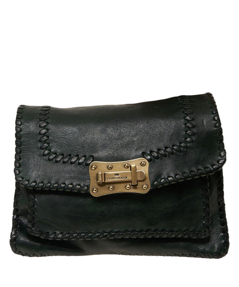 Leather shoulder bag