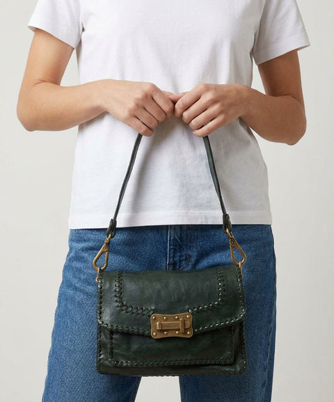 Leather shoulder bag