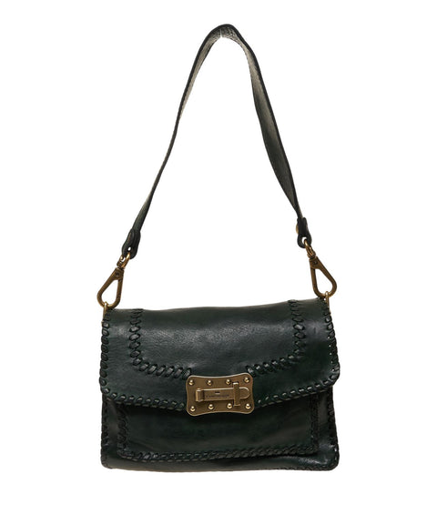 Leather shoulder bag