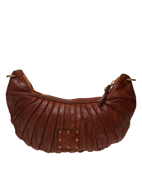 Leather shoulder bag