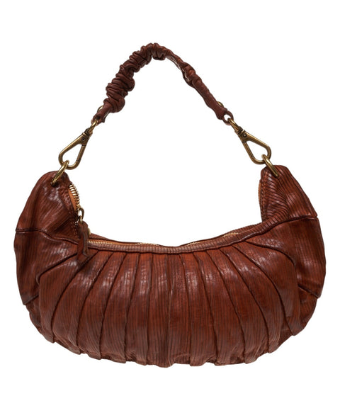 Leather shoulder bag