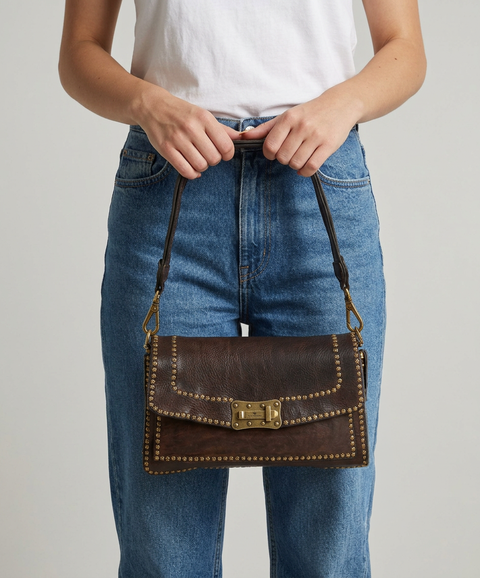 Borsa a spalla in pelle