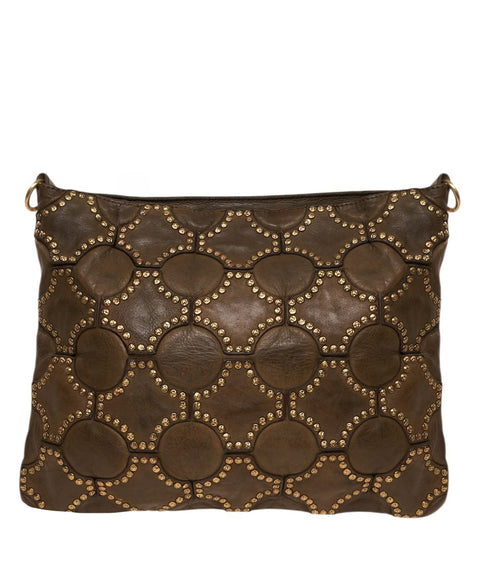 Leather shoulder bag