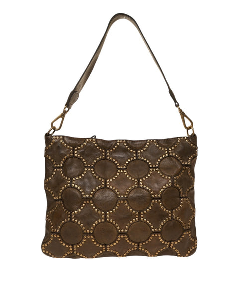 Leather shoulder bag