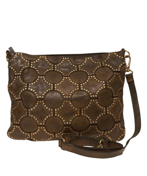 Leather shoulder bag