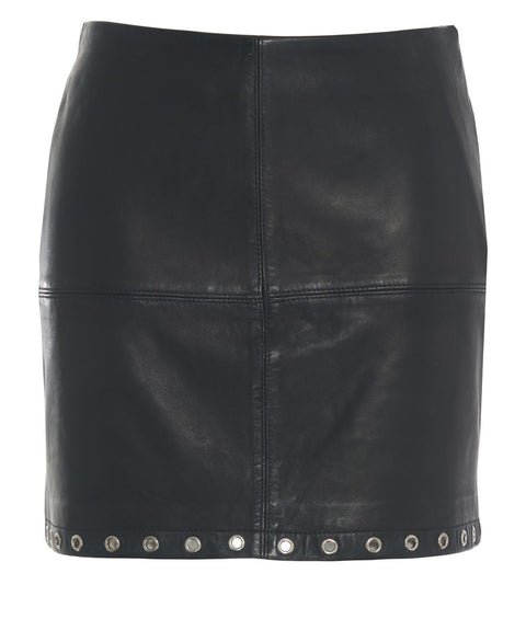 Minirock aus Leder 'Eye'