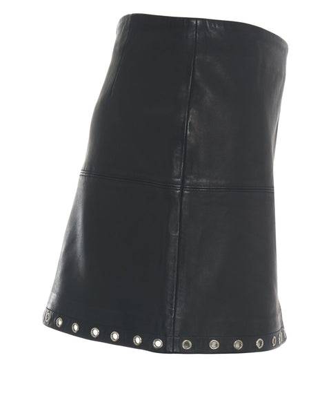 Minirock aus Leder 'Eye'