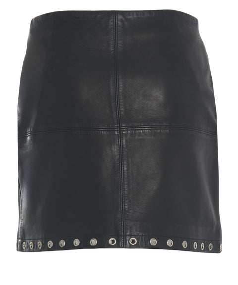 Minirock aus Leder 'Eye'