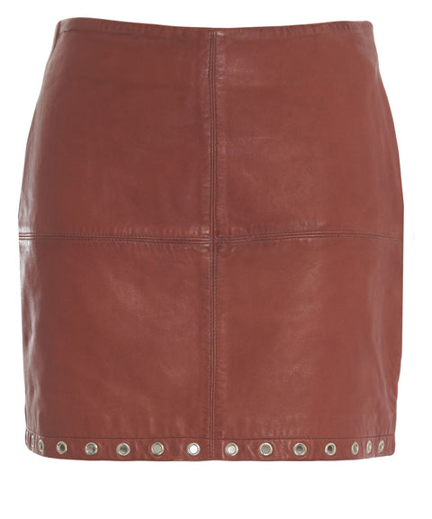 Minirock aus Leder 'Eye'