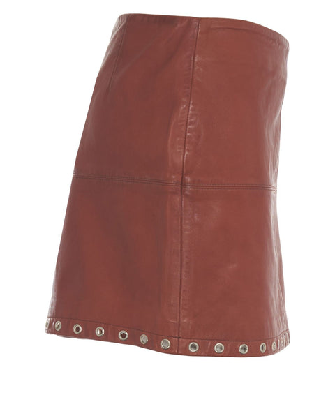 Minirock aus Leder 'Eye'