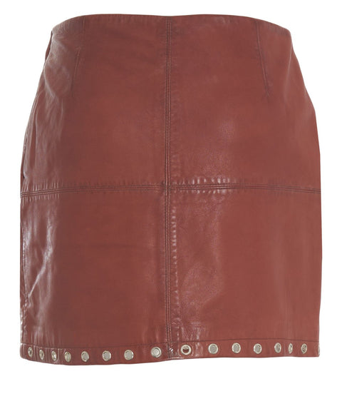 Minirock aus Leder 'Eye'