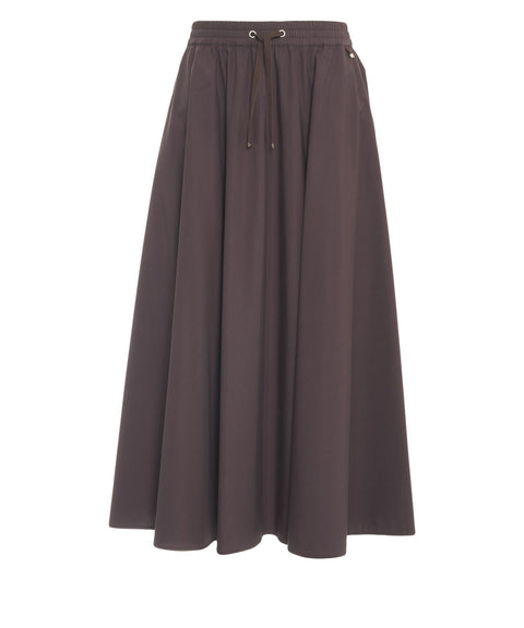 Gonna maxi con dettaglio logo