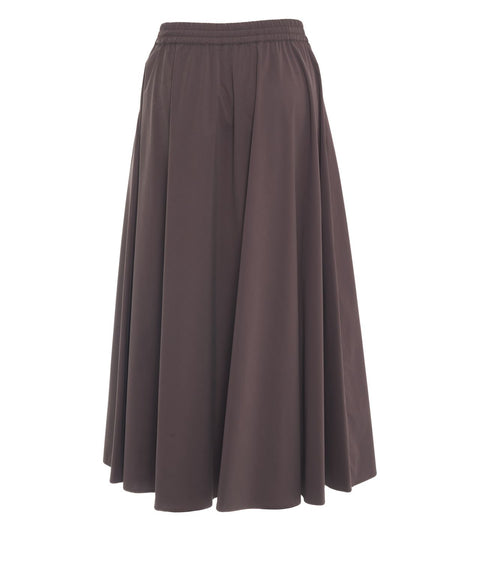 Gonna maxi con dettaglio logo