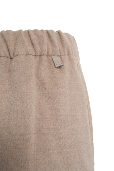 Wool blend trousers