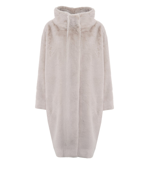 Cappotto in ecopelliccia