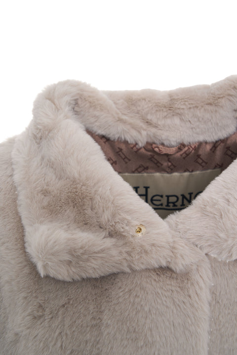 Cappotto in ecopelliccia
