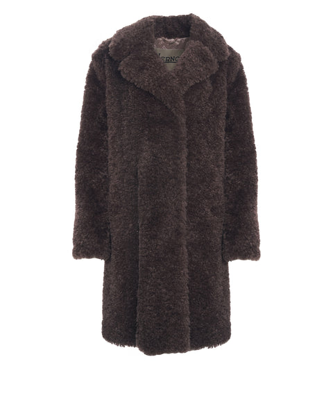 Cappotto in ecopelliccia
