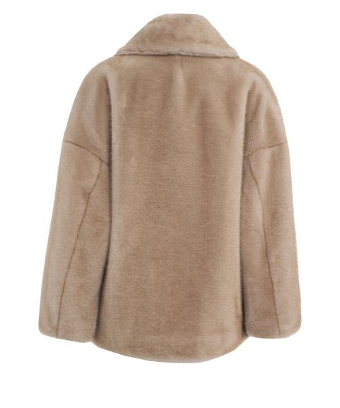 Cappotto in pelliccia sintetica
