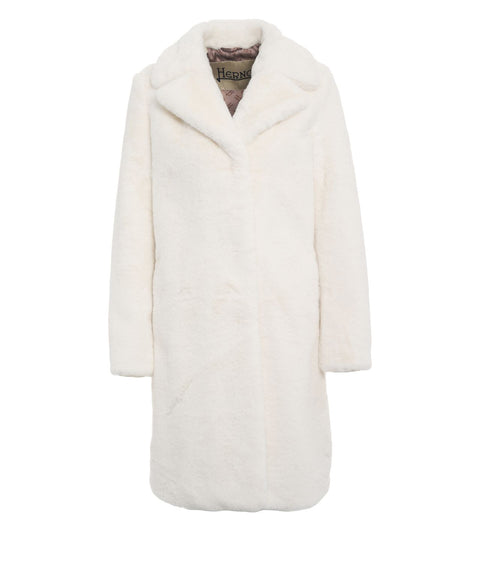 Cappotto in pelliccia sintetica