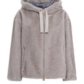 Kapuzenjacke aus Kunstpelz