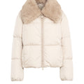 Puffer Jacke mit Pelzkragen