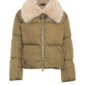 Puffer Jacke mit Pelzkragen
