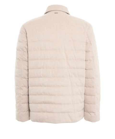 Quilted jacket in wool blend