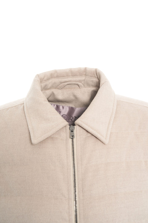 Quilted jacket in wool blend