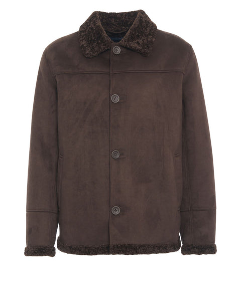 Jacket in suede effect