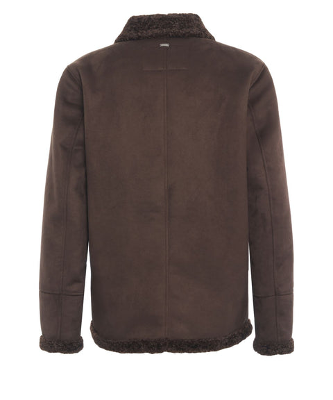 Jacket in suede effect