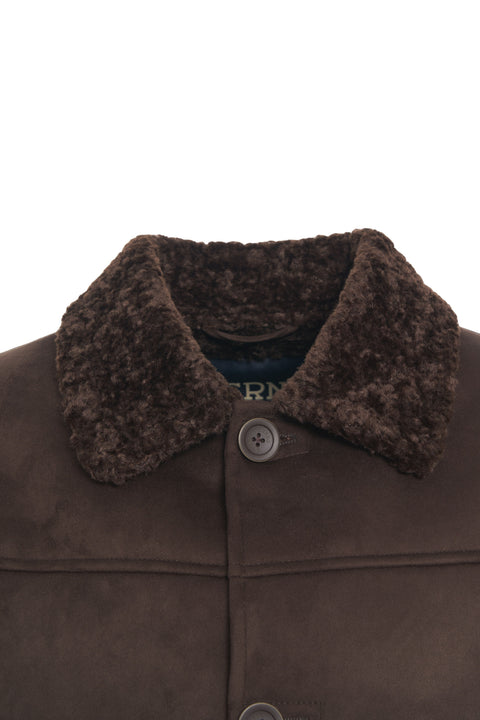 Jacket in suede effect
