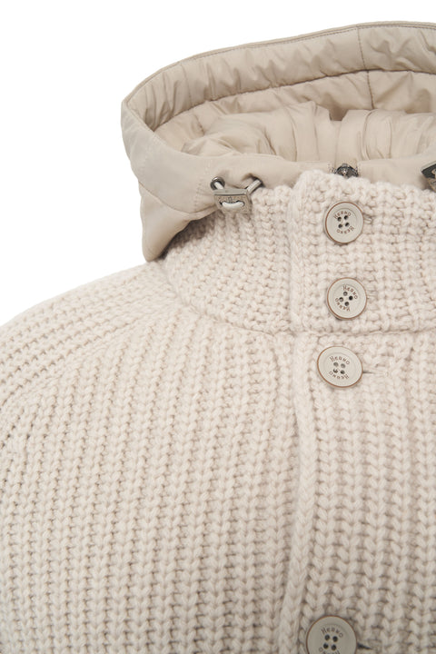 Strickjacke mit Kapuze