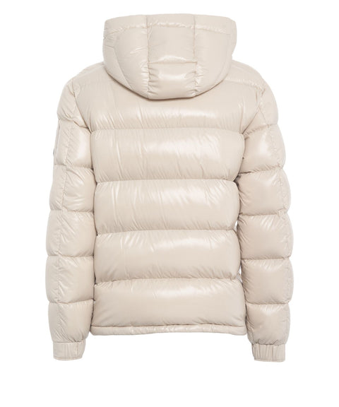 Puffer jacket with sleeve pocket