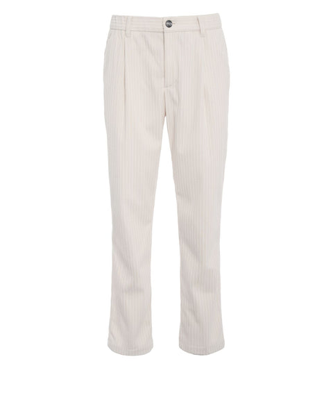 Bundfaltenhose aus Cord