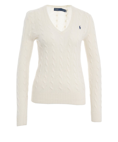 Maglione in misto lana con cashmere