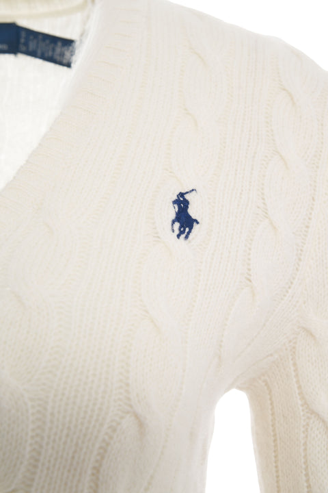 Maglione in misto lana con cashmere