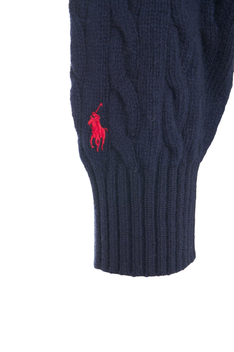 Cardigan con ricamo logo