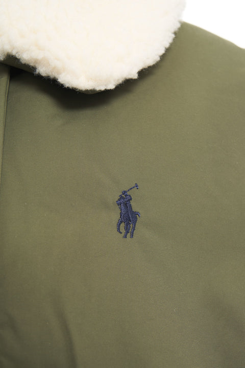Puffer-Jacke mit Kunstpelzkragen