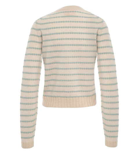 Maglione 'Pebble Stripe Shrunken Crew'