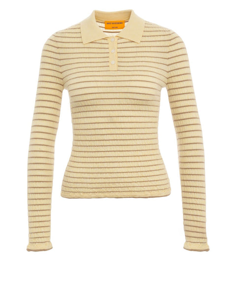 Maglione 'Smocked L/S Shrunken Polo'