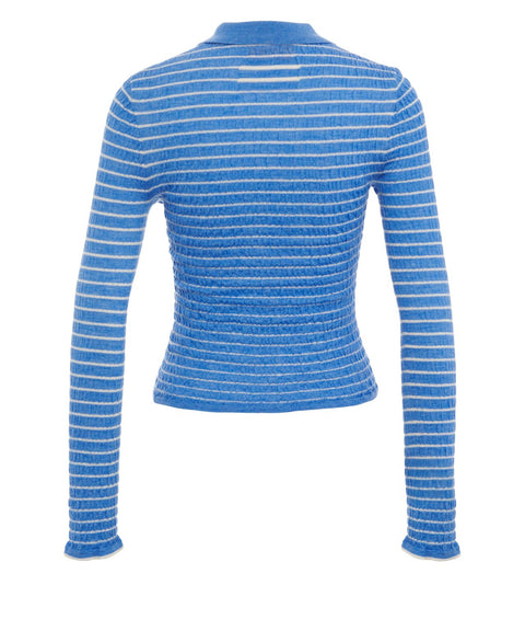 Maglione 'Smocked L/S Shrunken Polo'