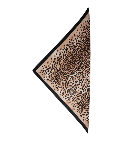 Animal print foulard