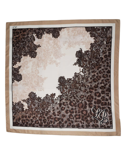 Animal print foulard