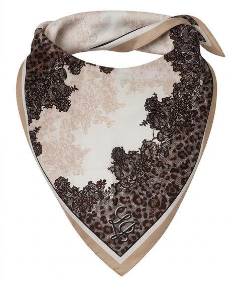 Foulard con stampa animalier