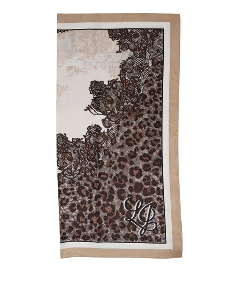 Animal print foulard