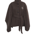 Coat with waist belt