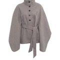 Coat with waist belt