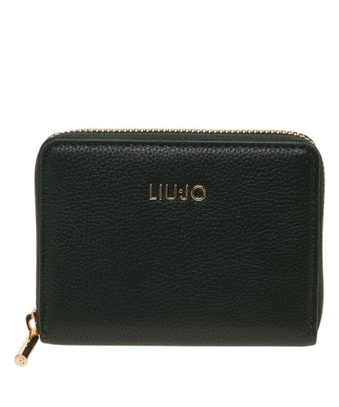 Wallet with logo detail