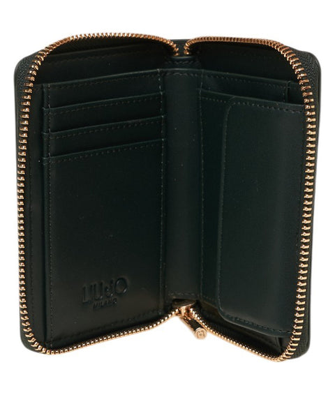 Wallet with logo detail
