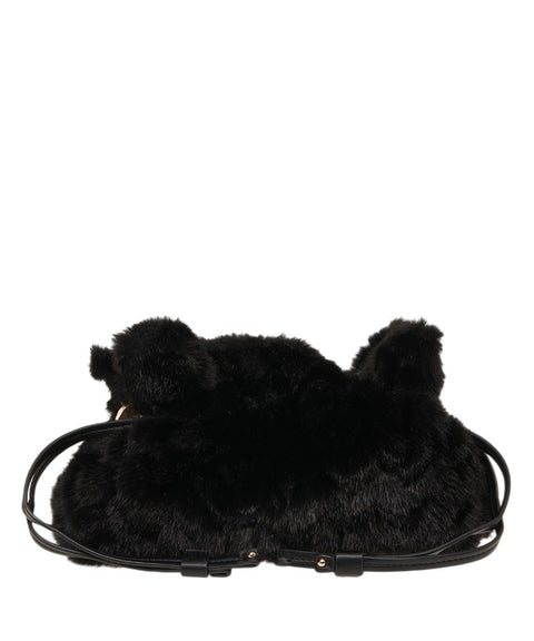 Faux fur handbag